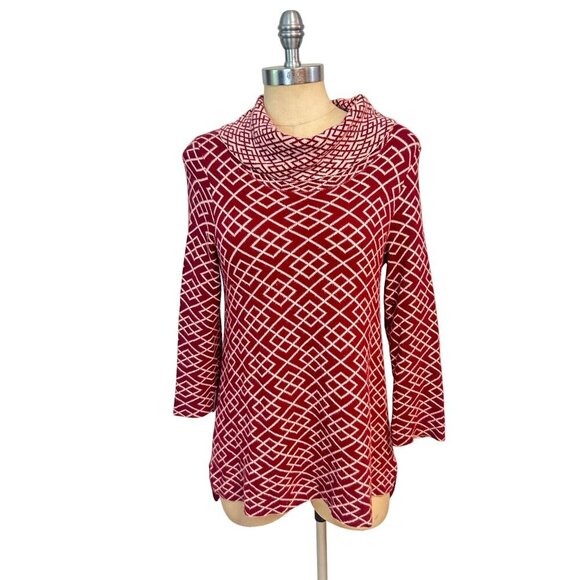 Anthropologie Moth Galena Cowl Neck Sweater Tunic Alpaca Blend Small - Picture 3 of 7